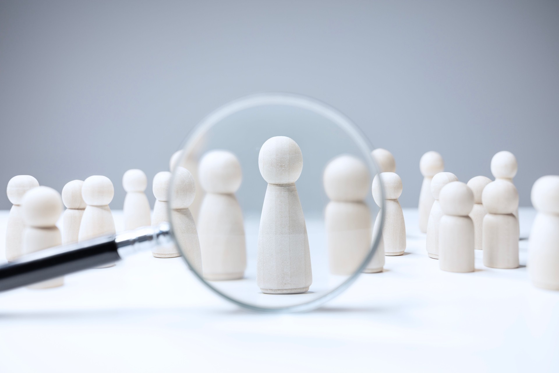 Leadership, recruitment job search concept for human resources, choosing the right people